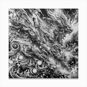 Dragon Metal Print Canvas Print