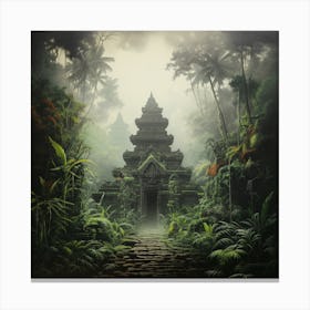 Temple In The Jungle Canvas Print