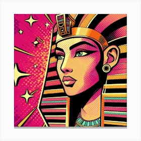 Pop Egyptian Warda Bloom Canvas Print