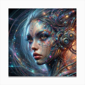 Futuristic Woman Canvas Print