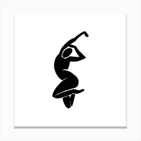 Dancer Silhouette Canvas Print