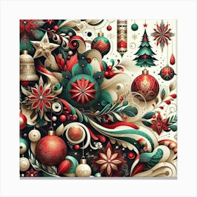 Christmas Ornaments 3 Canvas Print