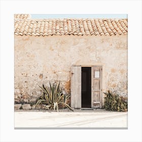 Coastal Home Square Canvas Print