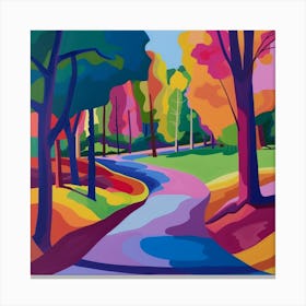 Abstract Park Collection Crystal Palace Park London 2 Canvas Print
