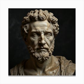 Bust Of Aristotle Canvas Print