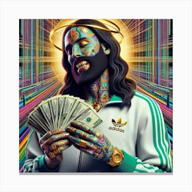 Jesus Money 2 Canvas Print
