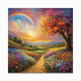 Rainbow Path Canvas Print