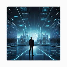 Futuristic City 6 Canvas Print