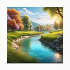 Landscape Painting 223 Canvas Print