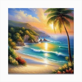 Sunset Beach 6 Canvas Print