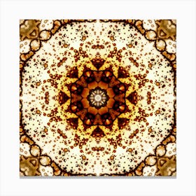 Coffee Symmetrical Pattern And Texture 1 Canvas Print