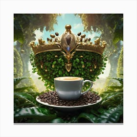 Coffee Cup In The Forest 1 Canvas Print
