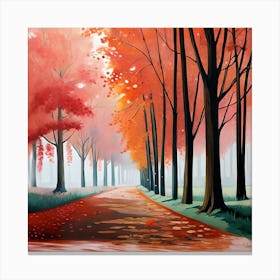 Autumn Path Canvas Print