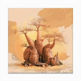 Baobab Tree 4 Canvas Print
