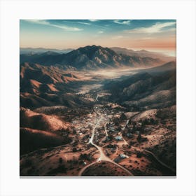 Sunset In The Desert Canvas Print