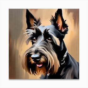 Scottie Schnauzer Canvas Print