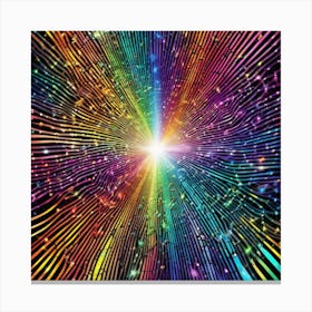 Rainbow Burst Canvas Print