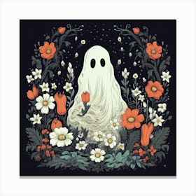 Flower Ghost Canvas Print