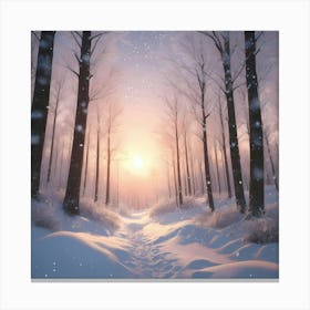 Winter Forest Canvas Print