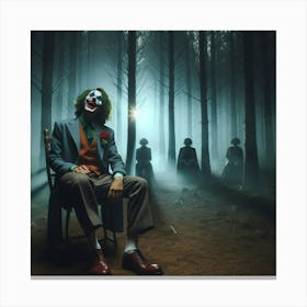 Joker In The Woods 6 Canvas Print