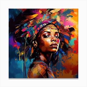 African American Woman 5 Canvas Print