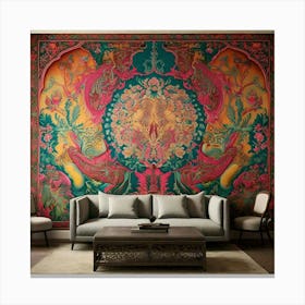 Paisley Wall Mural Canvas Print