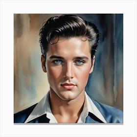 Elvis: The King’s Portrait Elvis Presley Canvas Print