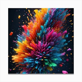 Colorful Explosion Canvas Print