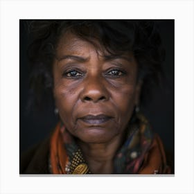 Portrait Of An African American Woman Canvas Print