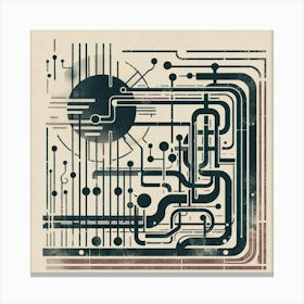 Circuit Board Canvas Print