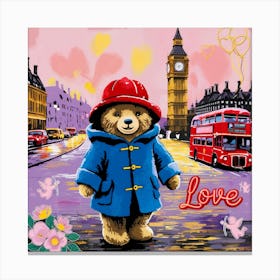 Paddington - love Canvas Print