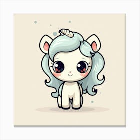 Kawaii Unicorn 22 Canvas Print