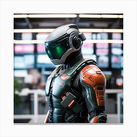 Futuristic Robot 121 Canvas Print