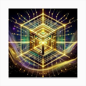 Golden Labyrinth Canvas Print