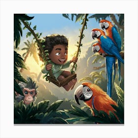 Jungle Book 1 Canvas Print