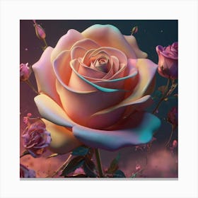 Roses In The Sky Canvas Print