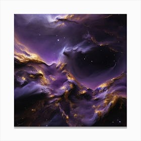 Purple Nebula Canvas Print
