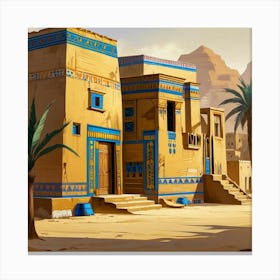 Egyptian House 1 Canvas Print