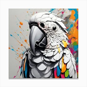 Parrot Painting Canvas Print