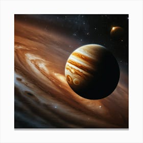 Jupiter In Space Canvas Print