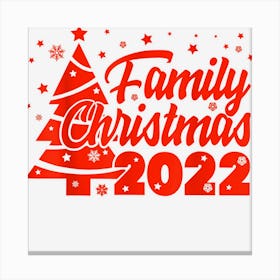 Family Christmas 2021 Xmas Matching Christmas Tree Canvas Print