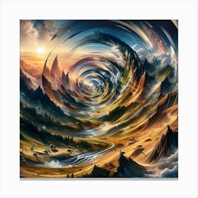 'Spiral' Canvas Print