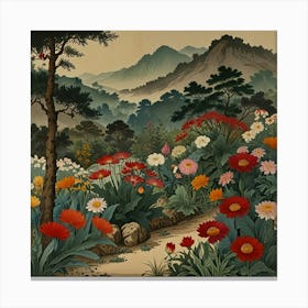 Default The Garden Of Morning Calm 1 South Korea Vintage Botan 3 Canvas Print