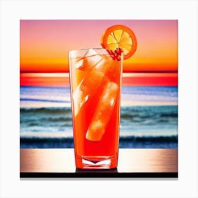 Sunset Cocktail Canvas Print