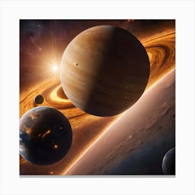 Interplanetery Earth 1 Canvas Print