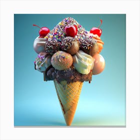 Ice Cream Cone Canvas Print