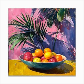 Oranges In A Bowl Canvas Print