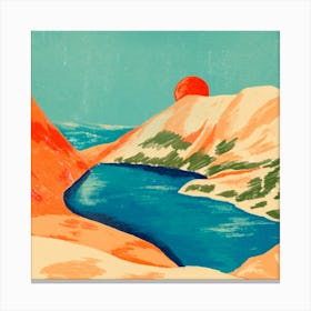 Landscape With A Lake Canvas Print