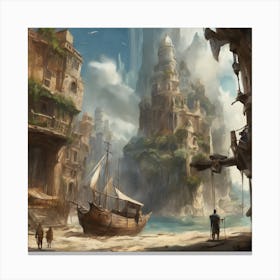 Fantasy City 110 Canvas Print