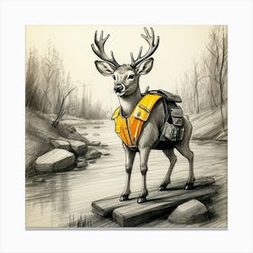 Deer! 69 Canvas Print